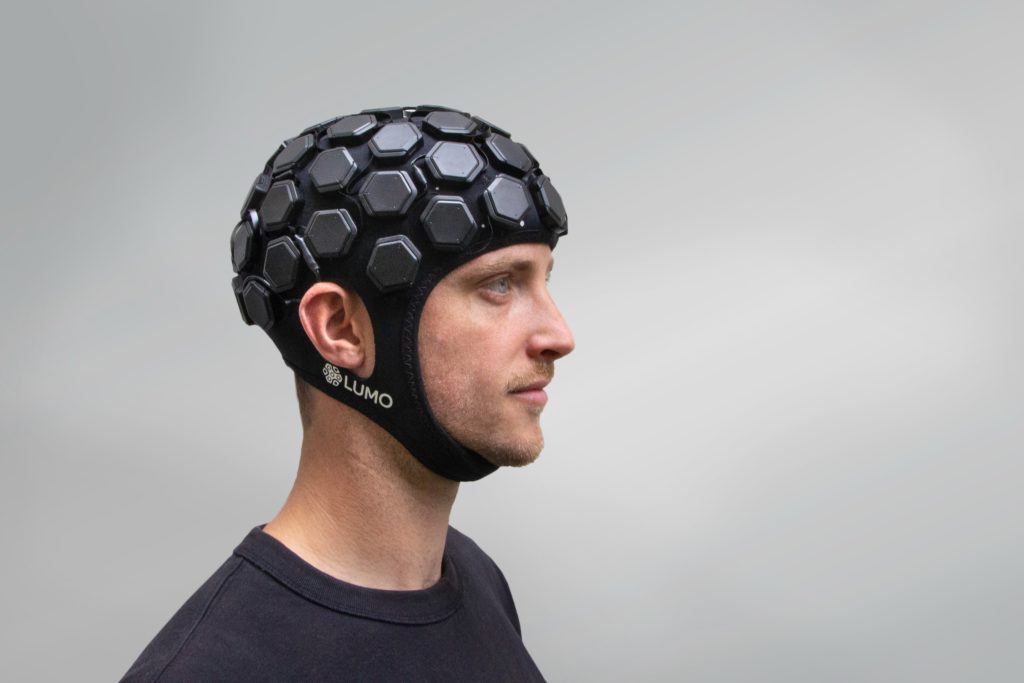 The whole head LUMO, a wearable brain imaging device (credit: Gowerlabs)