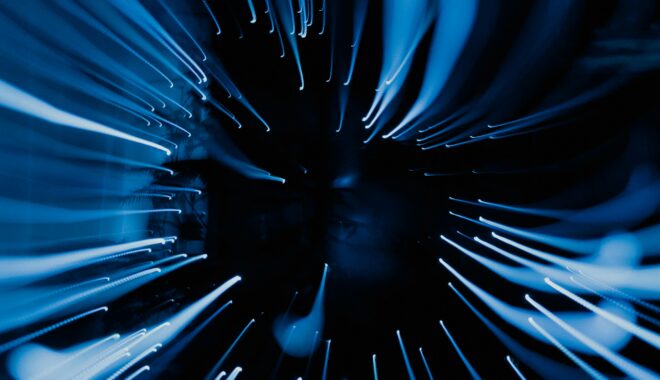 abstract blue lights