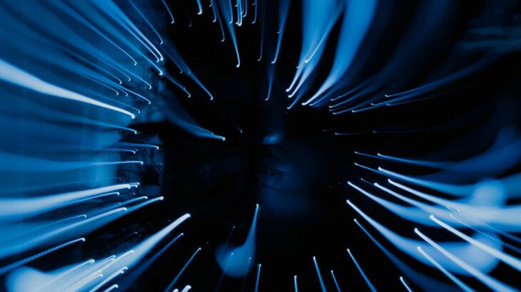 abstract blue lights